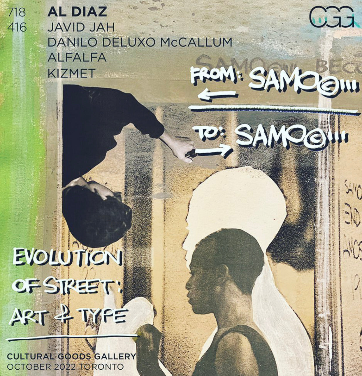 Al Díaz: "From SAMO, To SAMO" Exhibit at Cultural Goods Gallery, Toronto