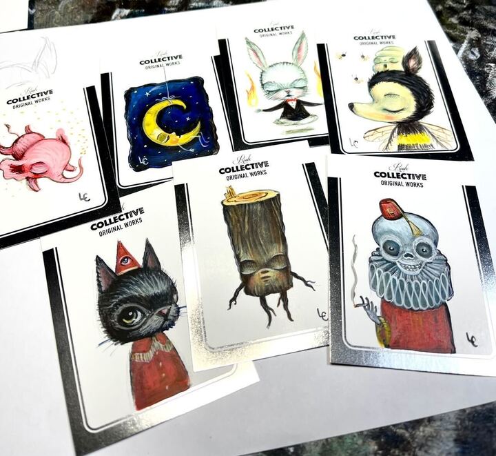 LAURA COLOR's CREEPY/CUTE "ORIGINAL WORKS" CARDS