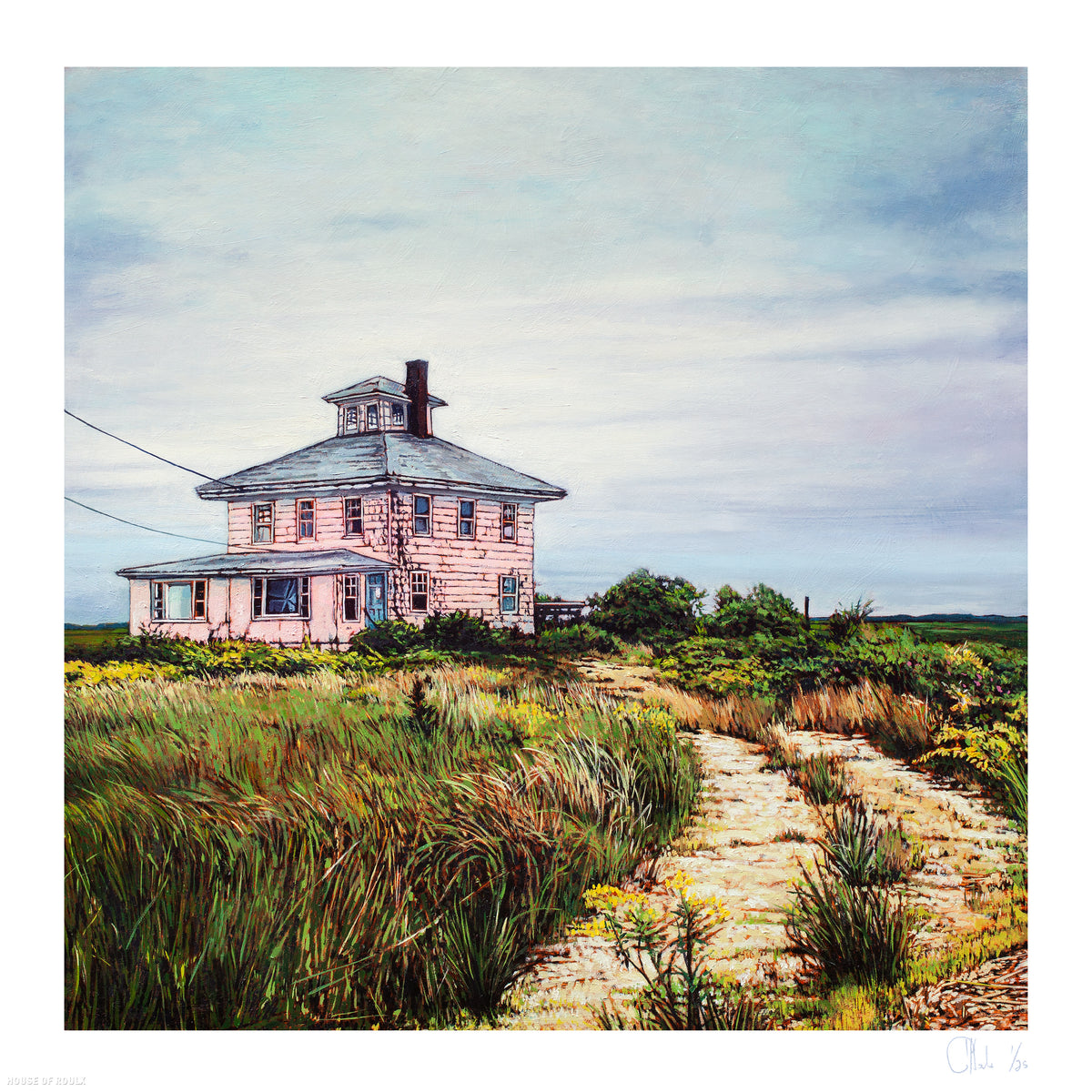 Andrew Houle &quot;The Pink House&quot; - Archival Print, Limited Edition of 25 - 17 x 17&quot;
