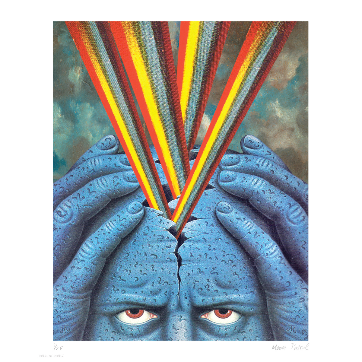 Moon Patrol &quot;Blue Rock Migraine&quot; - Archival Print, Limited Edition of 25 - 14 x 17&quot;