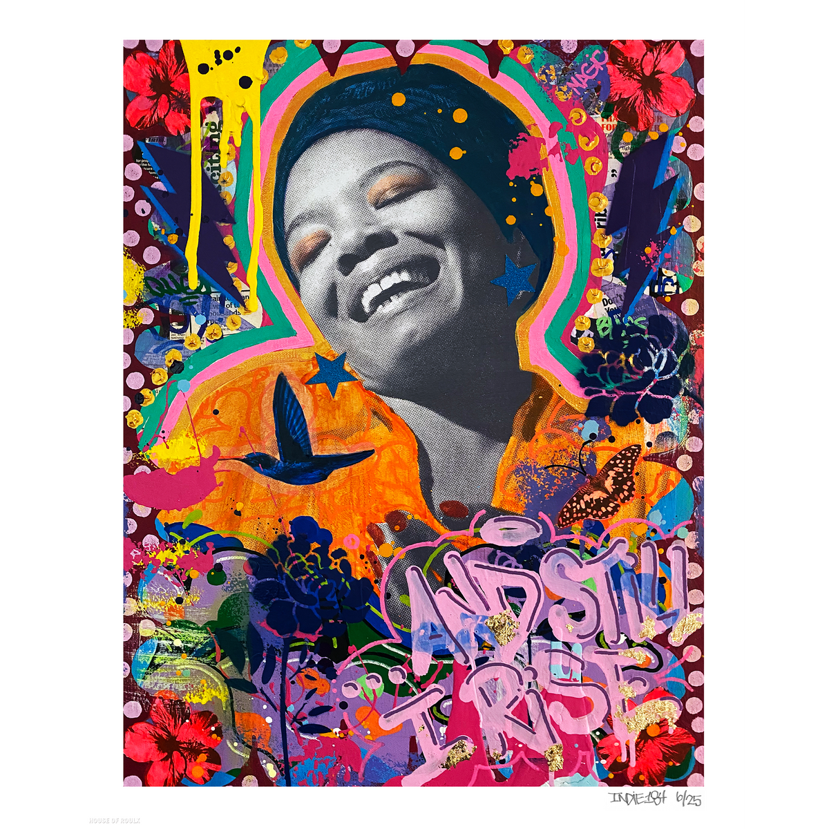 Indie 184 &quot;And Still I Rise (Maya Angelou)&quot; - Archival Print, Limited Edition of 20 - 16 x 20&quot;