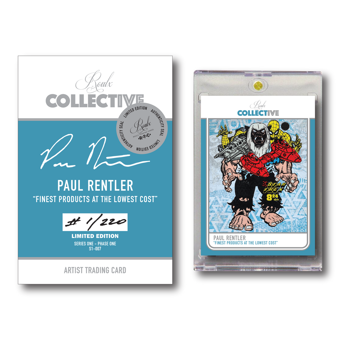 Paul Rentler &quot;Finest Products at the Lowest Cost&quot; S1-007 COLLECTIVE Trading Card