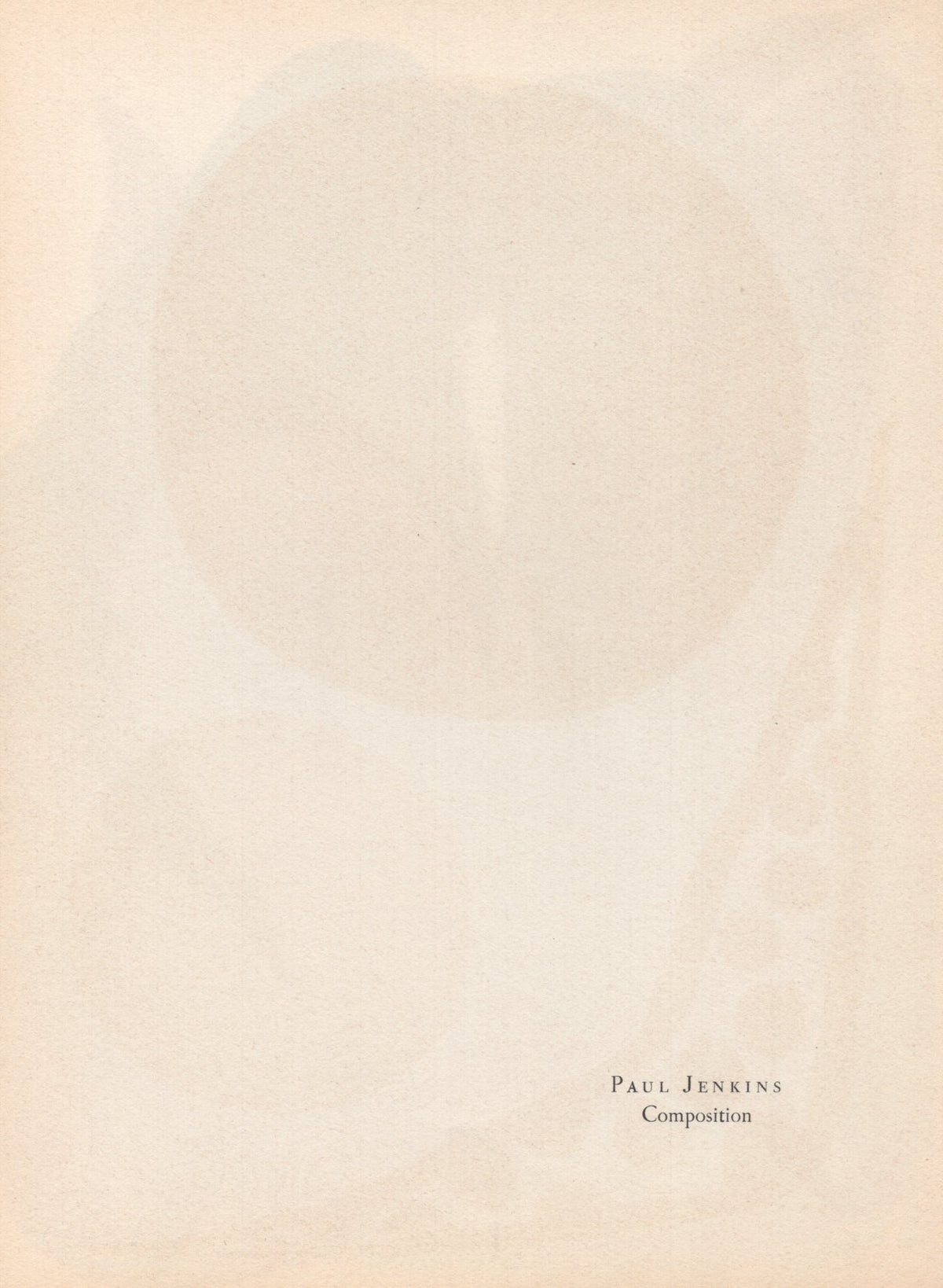 Paul Jenkins - &quot;Composition&quot; - Mourlot Press 1964 Lithograph - 7.5 x 10&quot;
