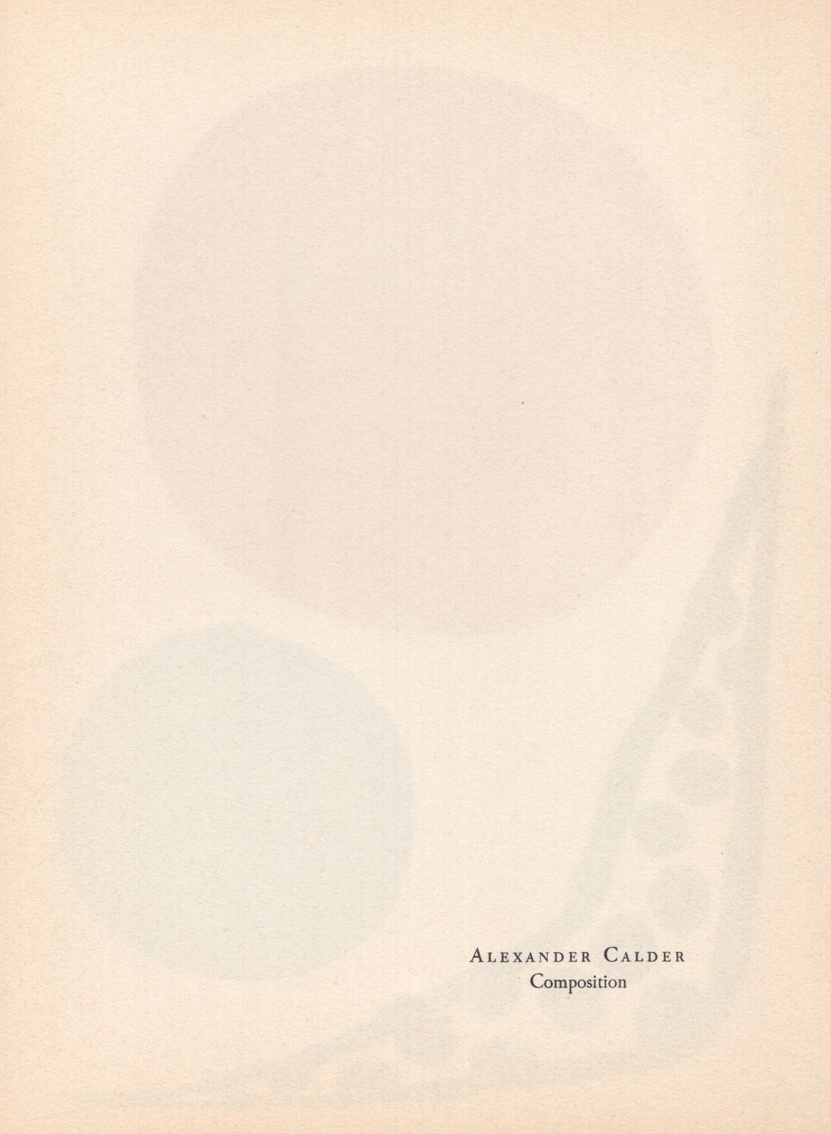 Alexander Calder - &quot;Composition&quot; - Mourlot Press 1964 Lithograph - 7.5 x 10&quot;