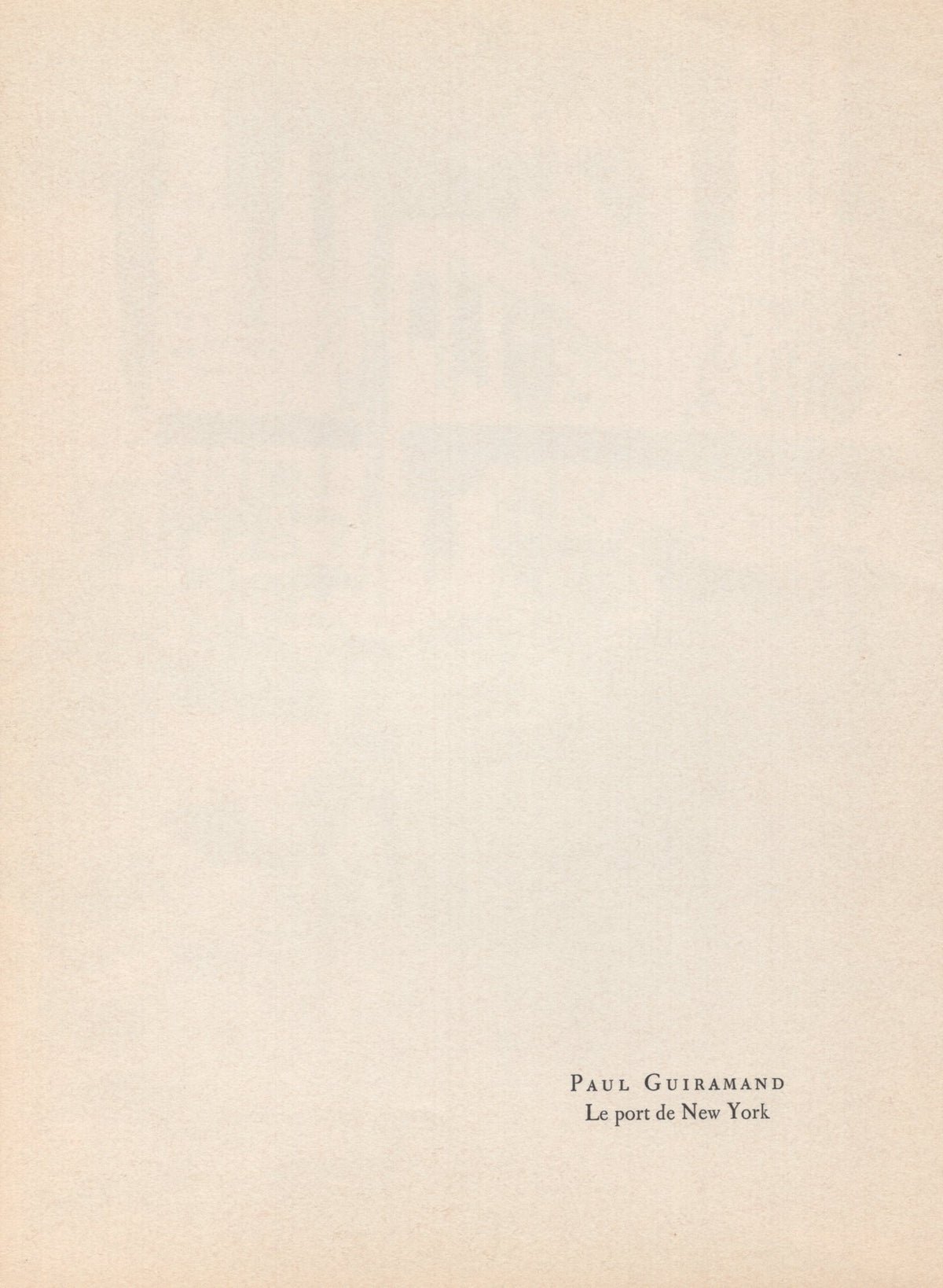 Paul Guiramand - &quot;Le port de New York&quot; - Mourlot Press 1964 Lithograph - 7.5 x 10&quot;
