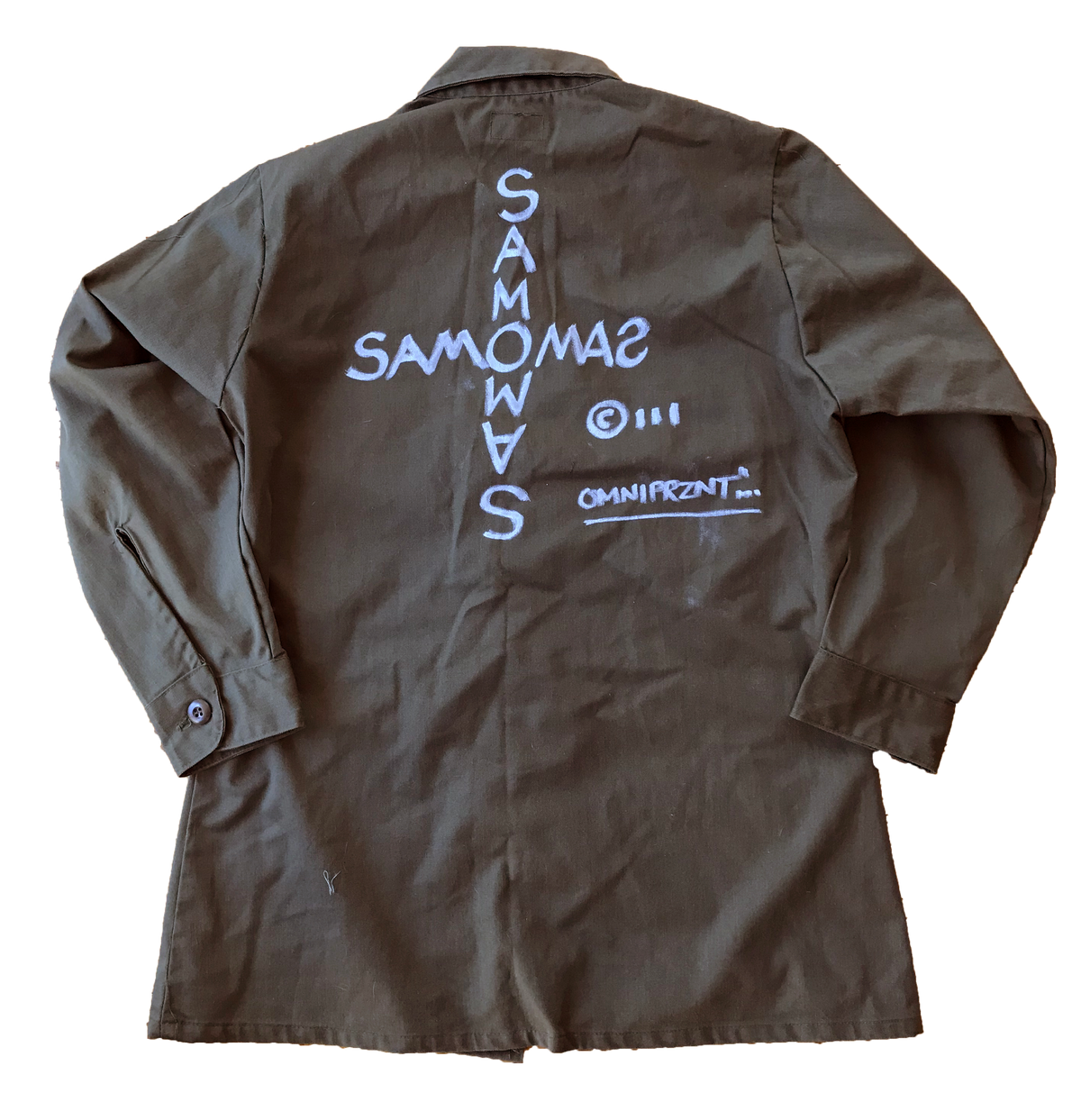Al Diaz &quot;SAMO©…&quot; - Original Hand-Painted Army Field Jacket