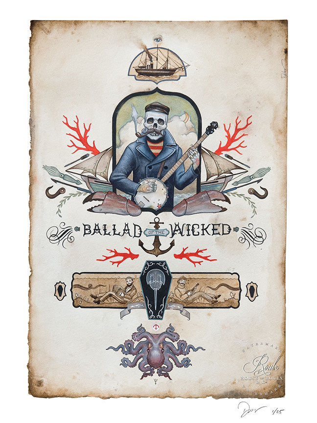 Derek Nobbs &quot;Ballad of the Wicked&quot; - Limited Edition, Archival Print