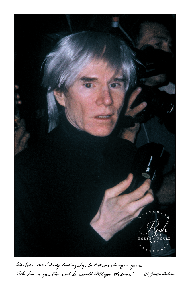 Andy Warhol (by George DuBose) - Limited Edition, Archival Print