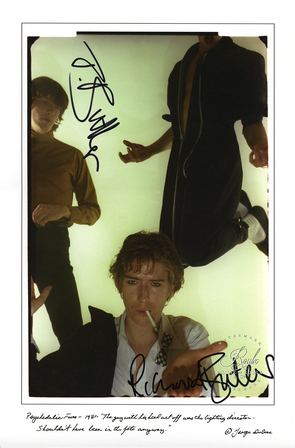 Psychedelic Furs (by George DuBose) - Limited Edition, Signed Archival Print