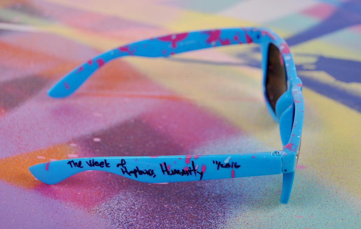 Free Humanity &quot;Hepburn&#39;s Humanity&quot; - Hand-Painted Sunglasses - Unique 1/1