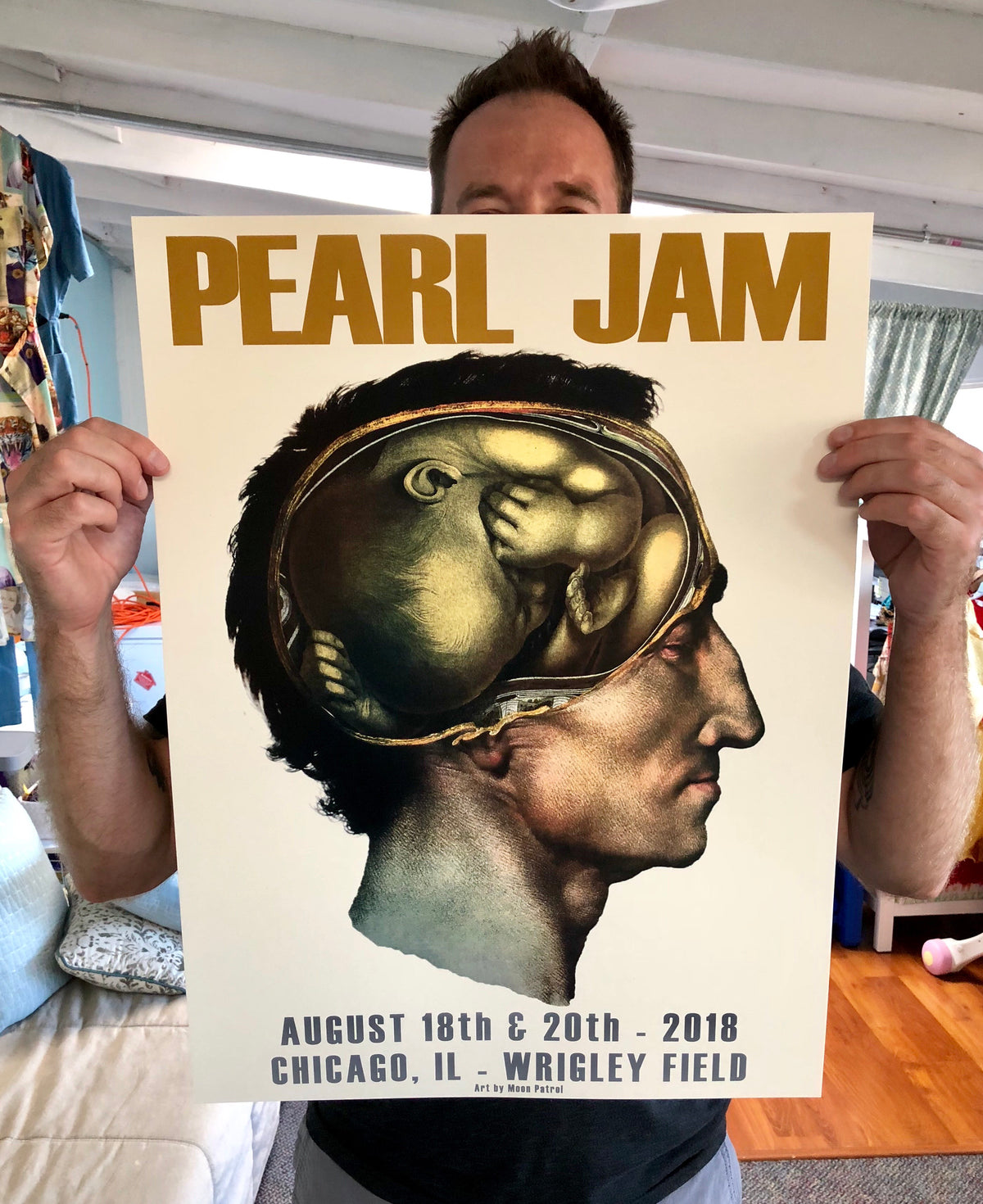 Moon Patrol &quot;Pearl Jam (Original Colorway)&quot; - 2 Color Screen on Art Print, Artist Edition of 300 - 18 x 24&quot;