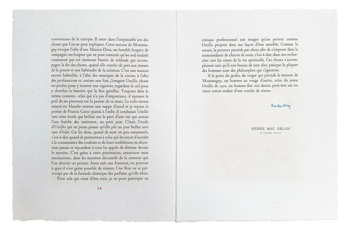 Maurice Utrillo - &quot;Le Jardin De Montmagny&quot; - Signed 1950 Robert Rey Print - 18.3 x 14.3&quot;