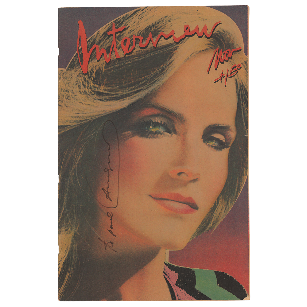 Andy Warhol - Signed Interview Magazine - 1979