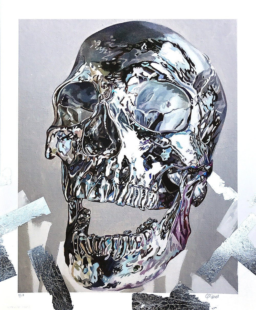 Chad Pierce &quot;Mirror (Silver)&quot; - Hand-Embellished Edition of 10 - 14 x 17&quot;