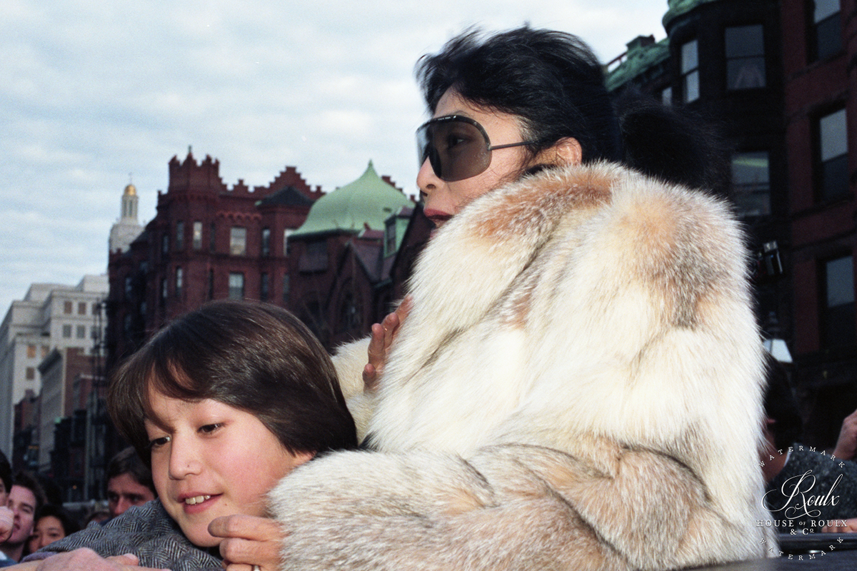 Yoko Ono &amp; Sean Lennon (by Peter Warrack) - Limited Edition, Archival Print