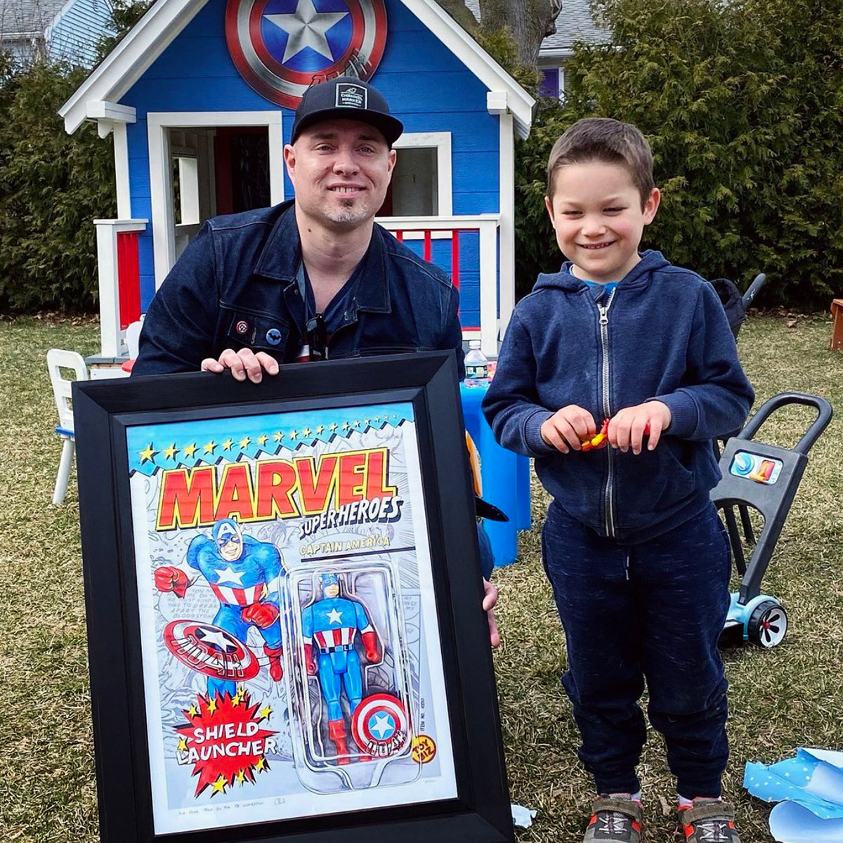 Andy Houle x Noah x Captain America for Make-A-Wish
