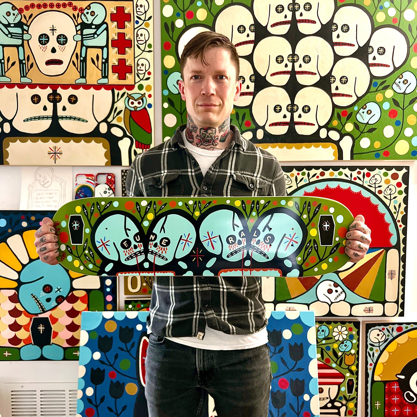 Mike Egan: "Funeral Eyes" - Skateboard Decks - 5/15/23