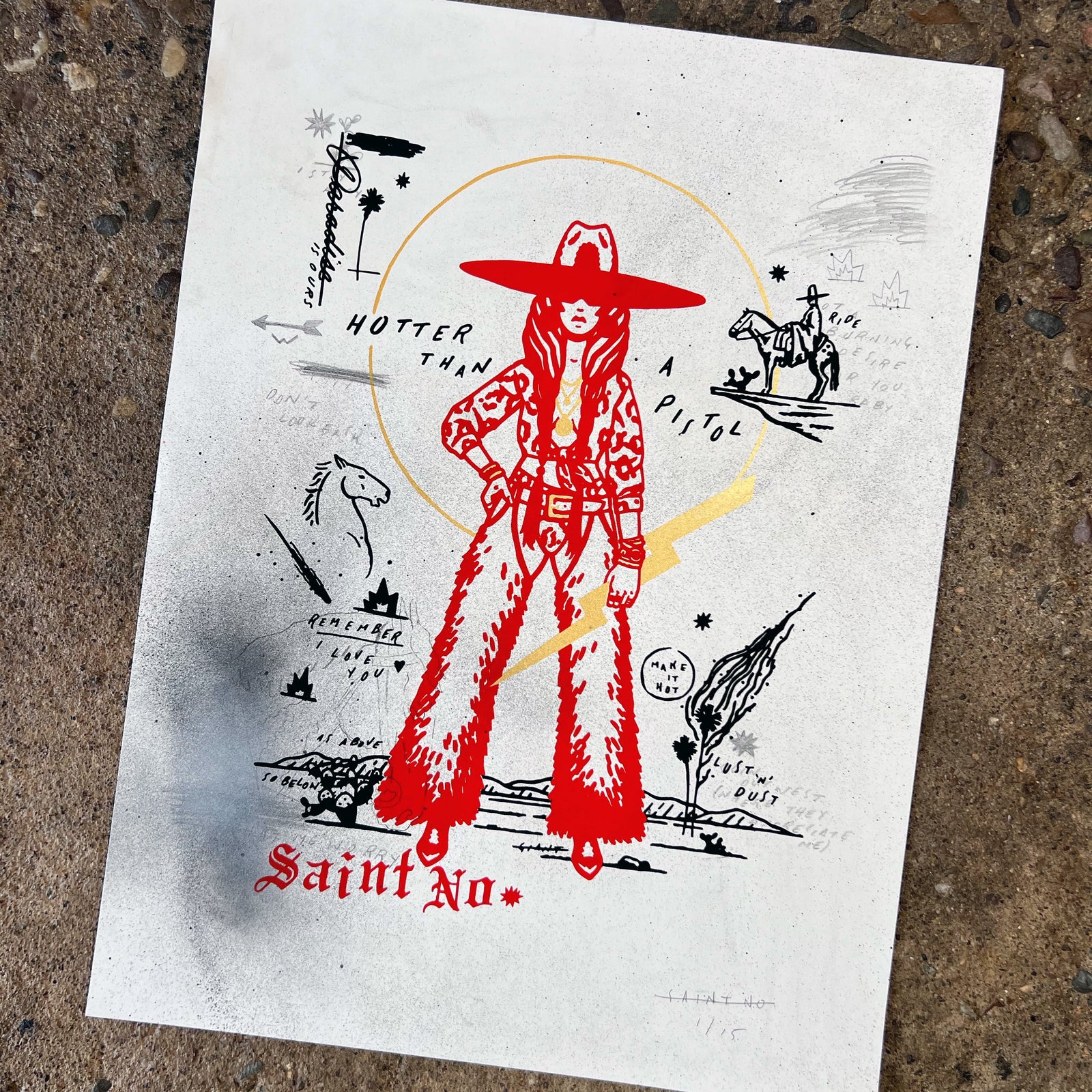 SAINT NO: "Hotter Than a Pistol" Screen Print Collection - 6/26/24