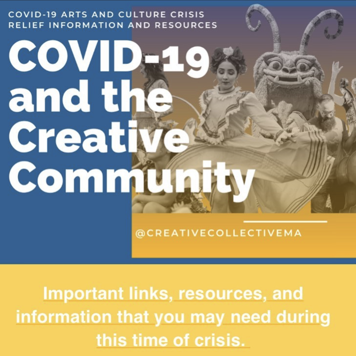 COVID-19 RESOURCE AND INFO PAGE FOR CREATIVE INDUSTRIES