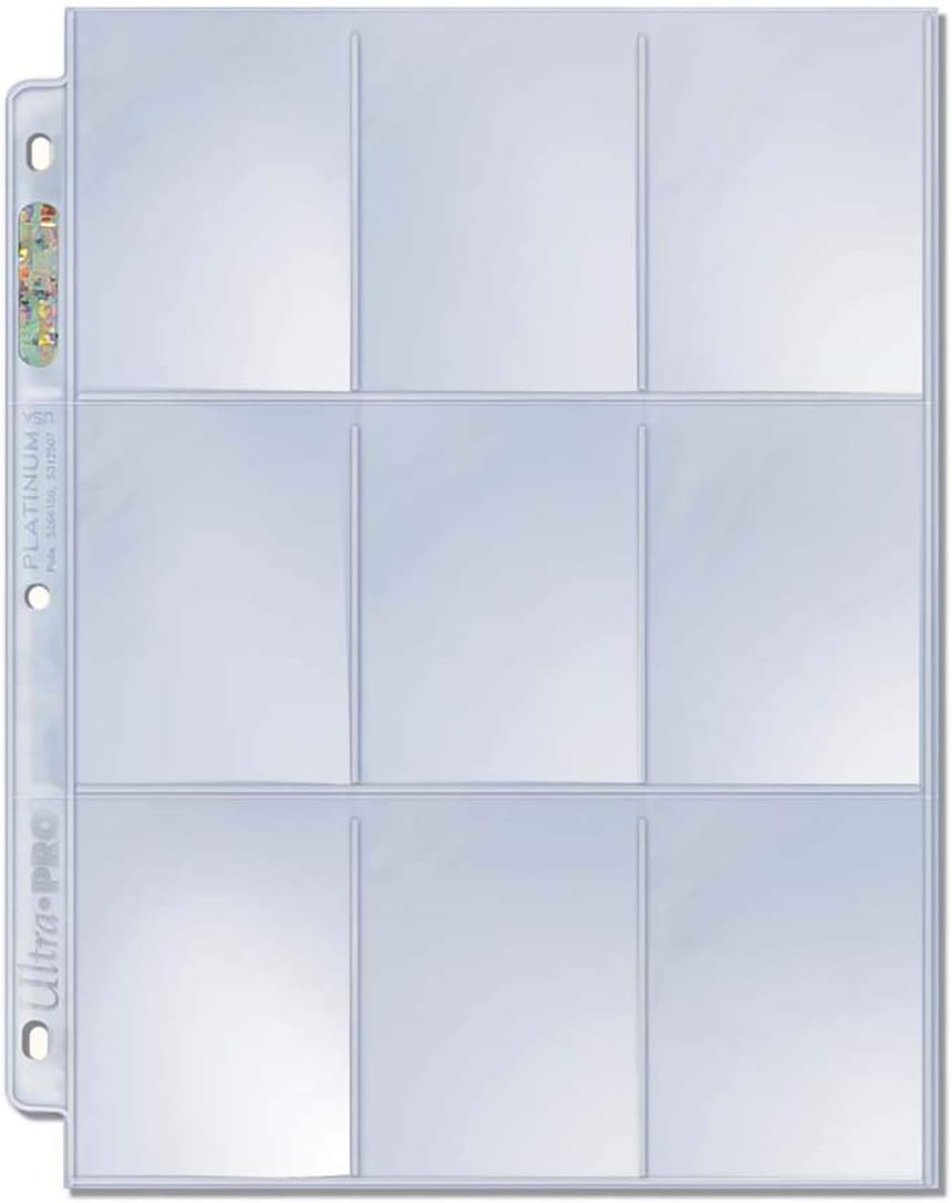 9-Pocket Trading Card Pages (100 Count Box) (Ultra PRO) Platinum)