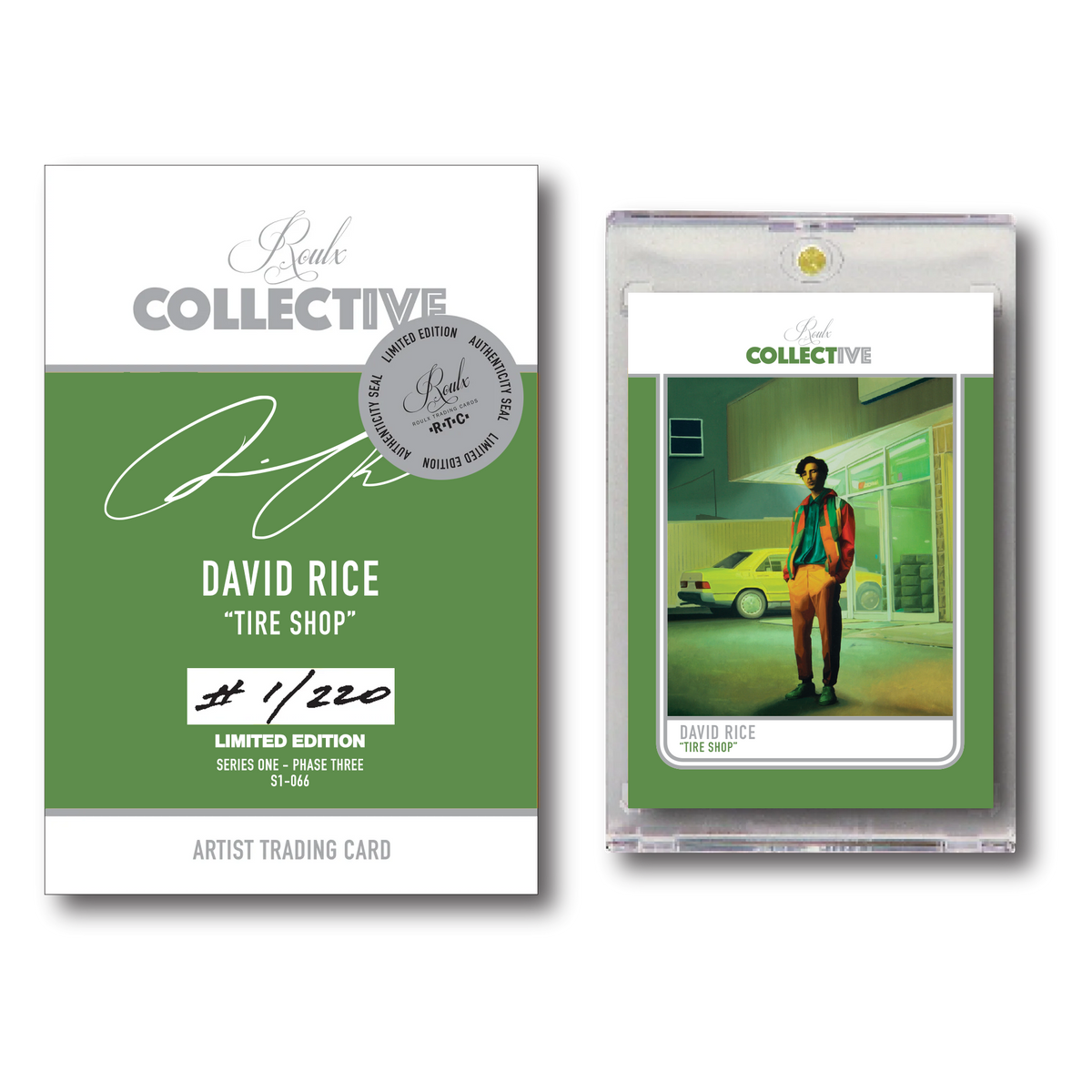 DAVID RICE &quot;TIRE SHOP&quot; S1-066 COLLECTIVE Trading Card
