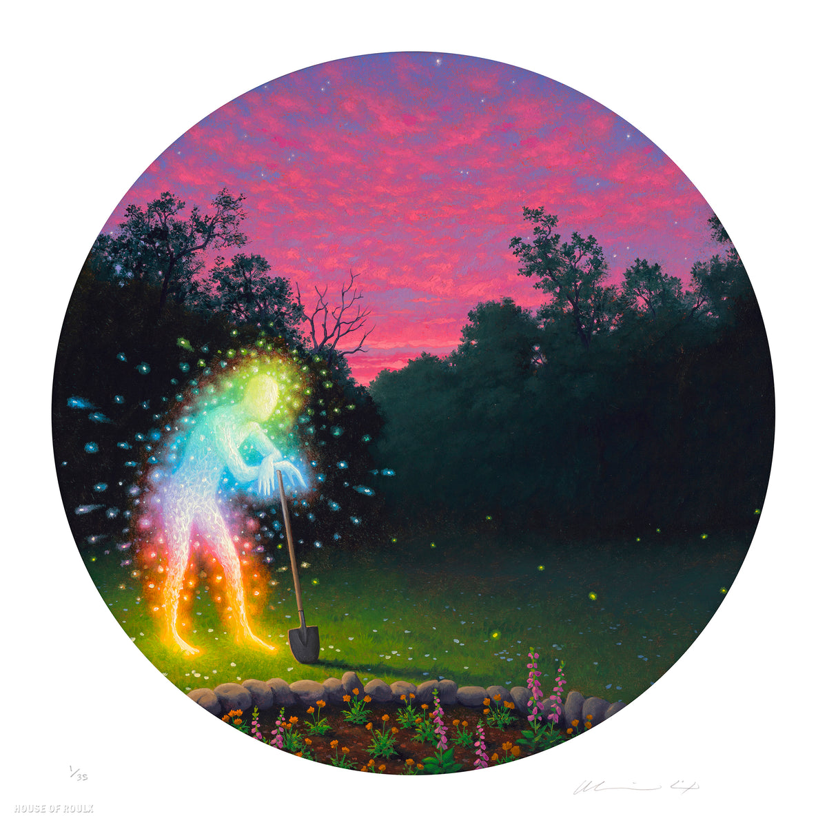 Adrian Cox "A Path Between Heaven and Earth" - Archival Print, Limited Edition of 35 - 17 x 17"