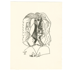 Pablo Picasso - 1970 Lithograph - 12.675 x 9.75