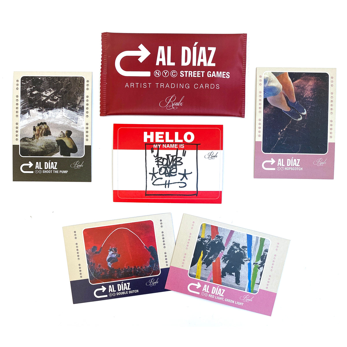 Al Diaz &quot;NYC STREET GAMES&quot; Artist Trading Cards Pack (4 Base Cards + 1 Sticker)
