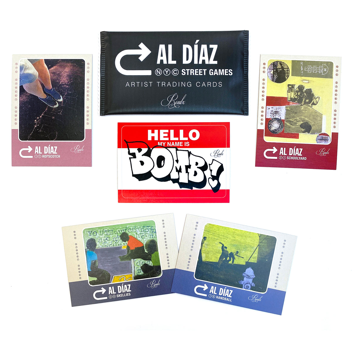 Al Diaz &quot;NYC STREET GAMES&quot; Artist Trading Cards Pack (4 Base Cards + 1 Sticker)
