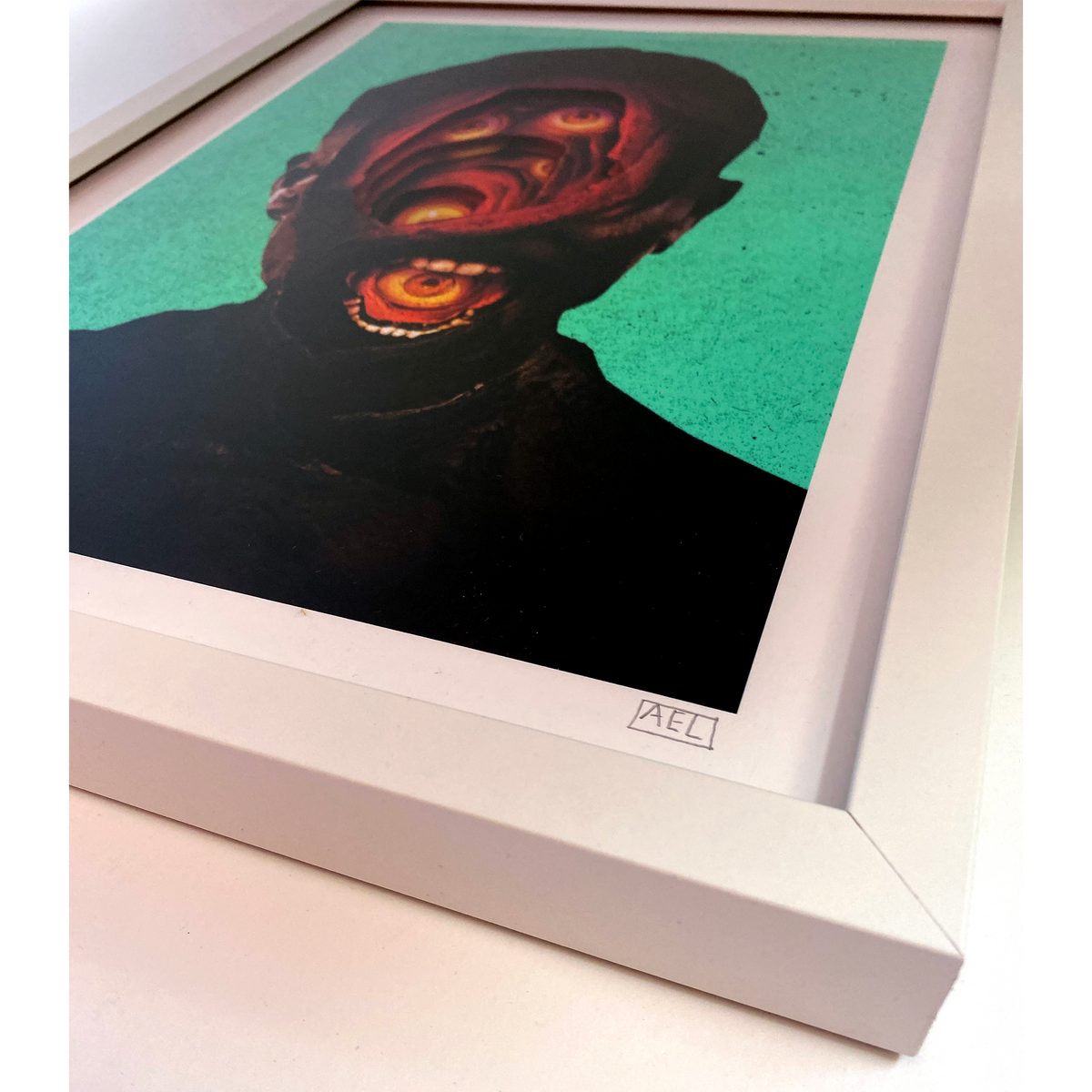 Alex Eckman-Lawn &quot;All Eyes&quot; - Hand-Cut &amp; Layered Framed Edition of 5 - 13 x 17&quot;