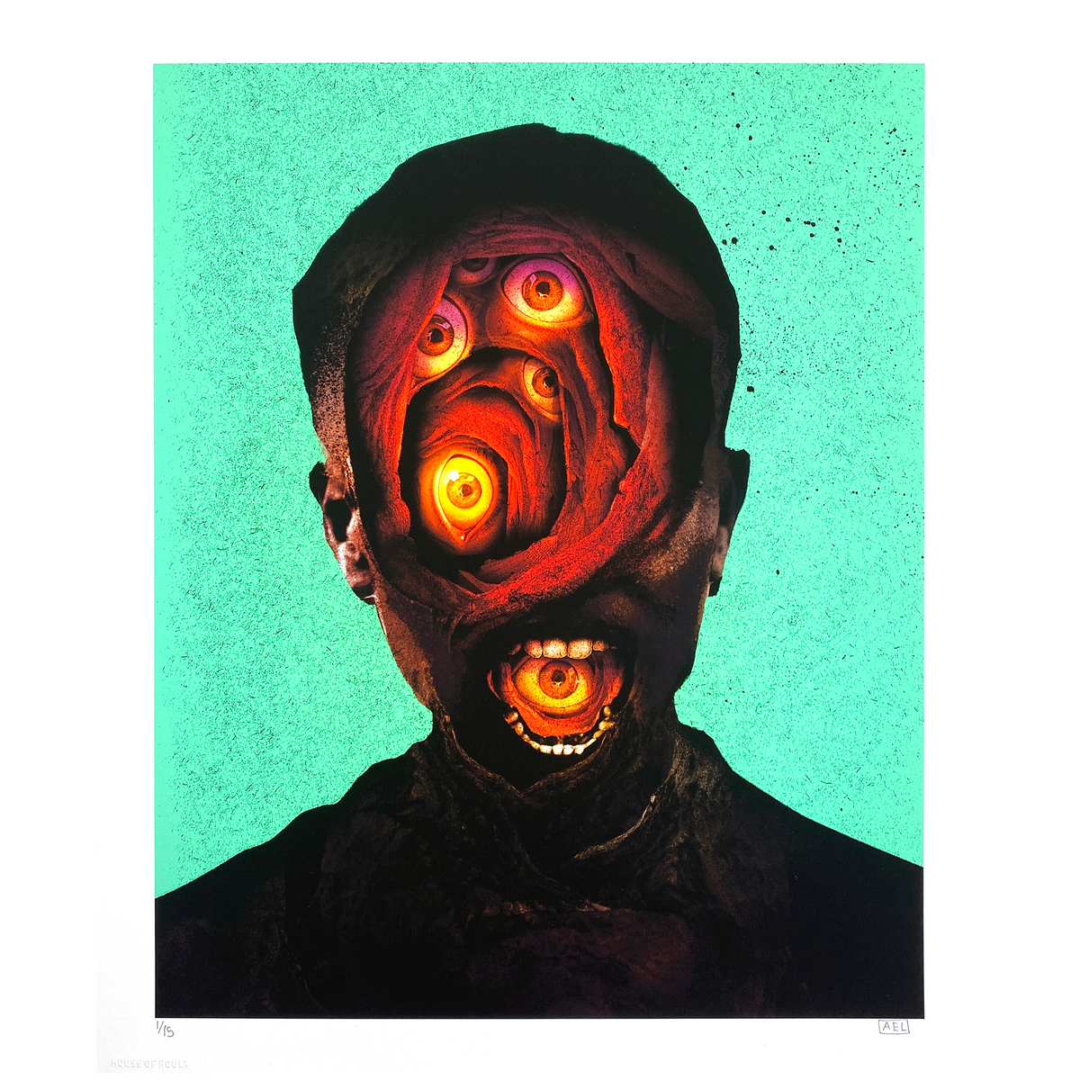 Alex Eckman-Lawn &quot;All Eyes&quot; - Archival Print, Limited Edition of 15 - 14 x 17&quot;