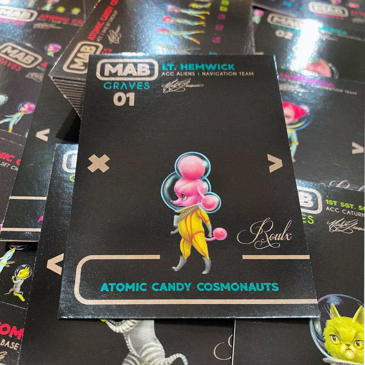 Mab Graves &quot;Atomic Candy Cosmonauts&quot; Artist Trading Cards - Factory Sealed 6-Box Hobby Case