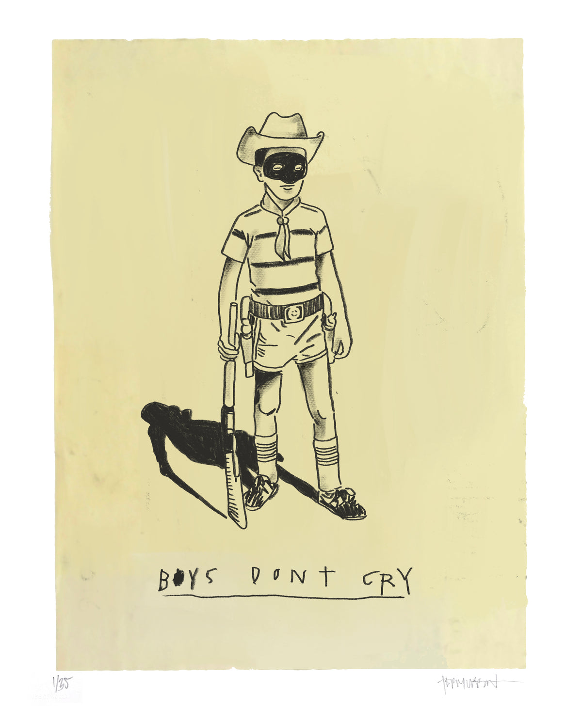 Terry Urban "Boys Don't Cry" Concept Sketch  - Archival Print, Limited Edition of 35 - 16 x 20"