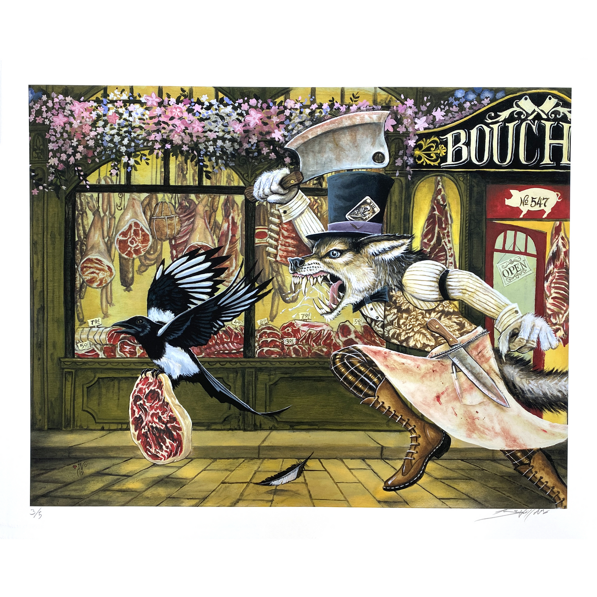 Joe Vollan - &quot;Brockfield Lane&quot; - Hand-Embellished Edition # 3 / 5 - 16 x 20&quot;