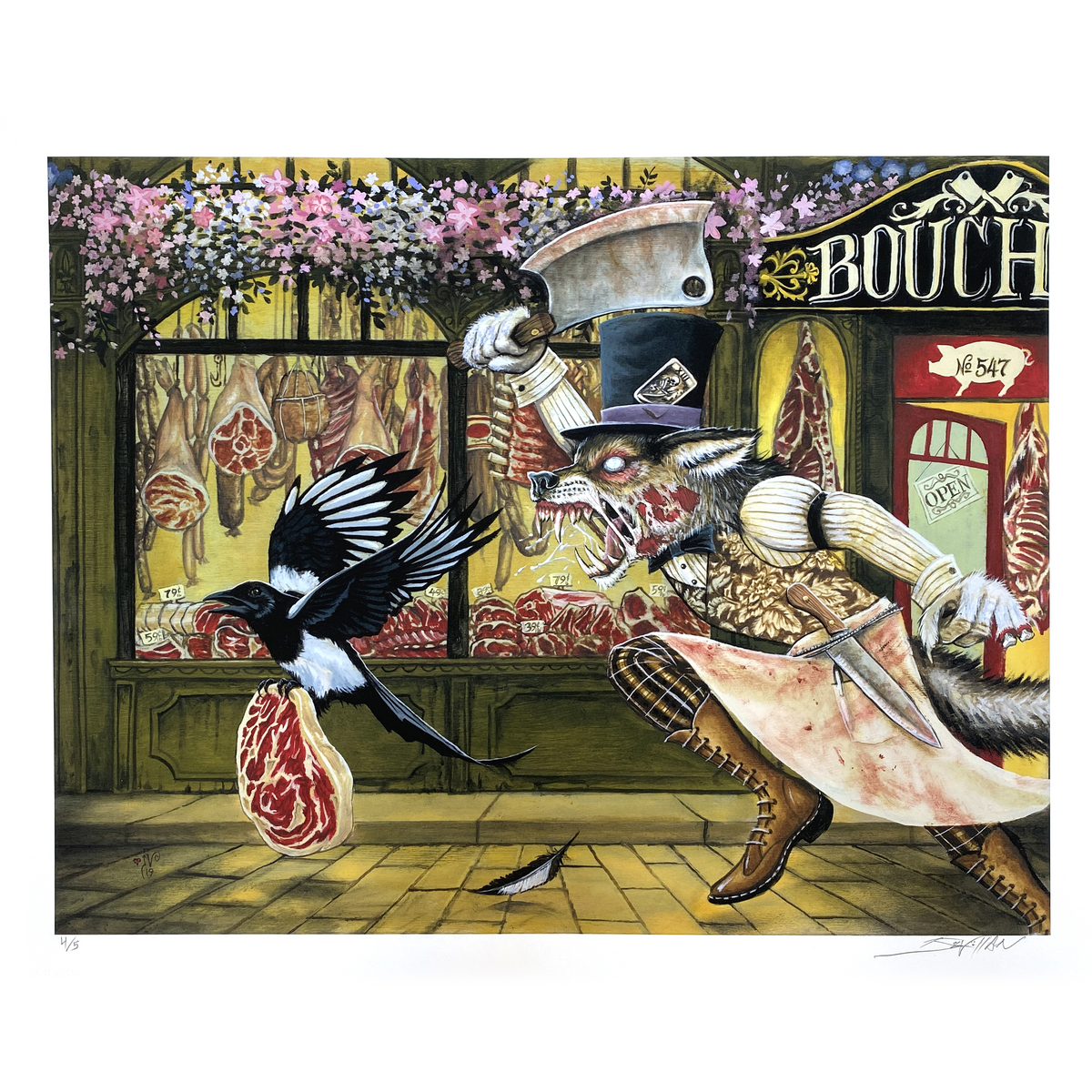 Joe Vollan - &quot;Brockfield Lane&quot; - Hand-Embellished Edition # 4 / 5 - 16 x 20&quot;