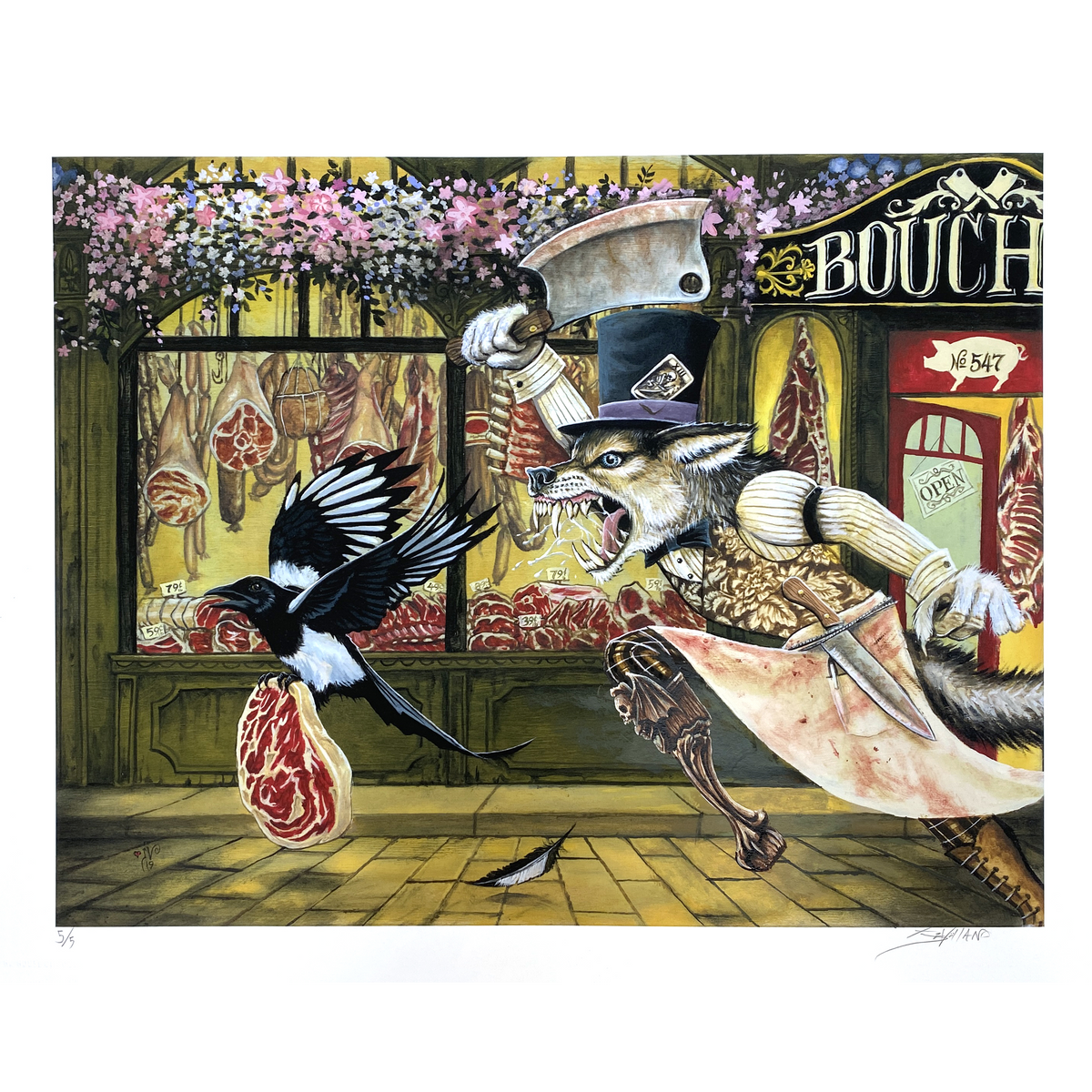 Joe Vollan - &quot;Brockfield Lane&quot; - Hand-Embellished Edition # 5 / 5 - 16 x 20&quot;