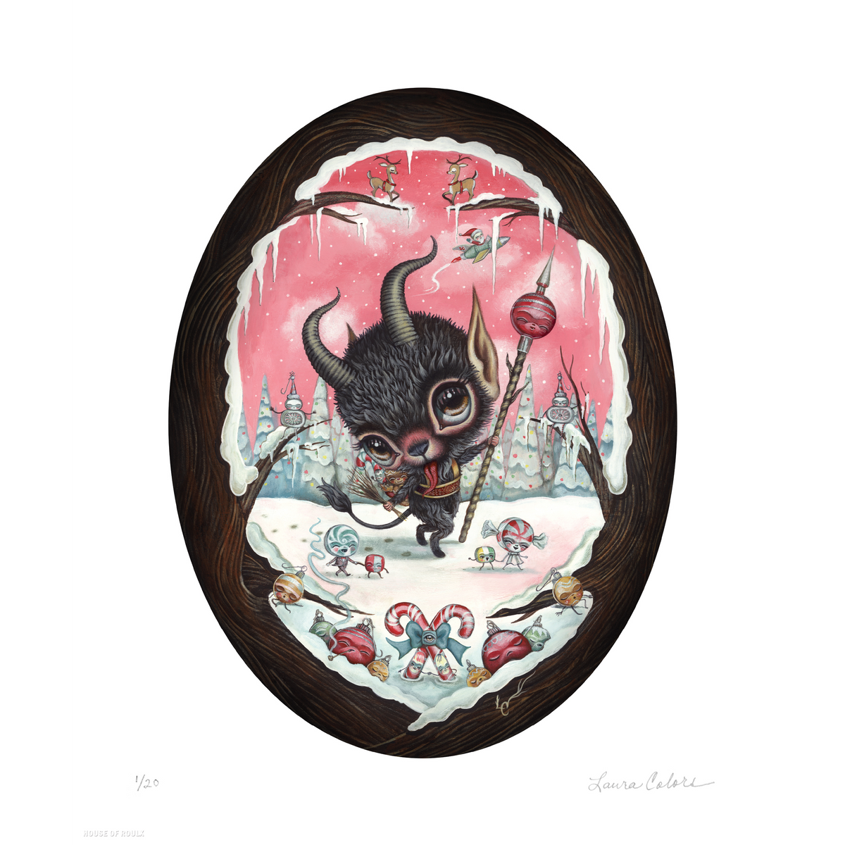 Laura Colors &quot;Candy Krampus&quot; - Archival Print, Limited Edition of 20 - 14 x 17&quot;