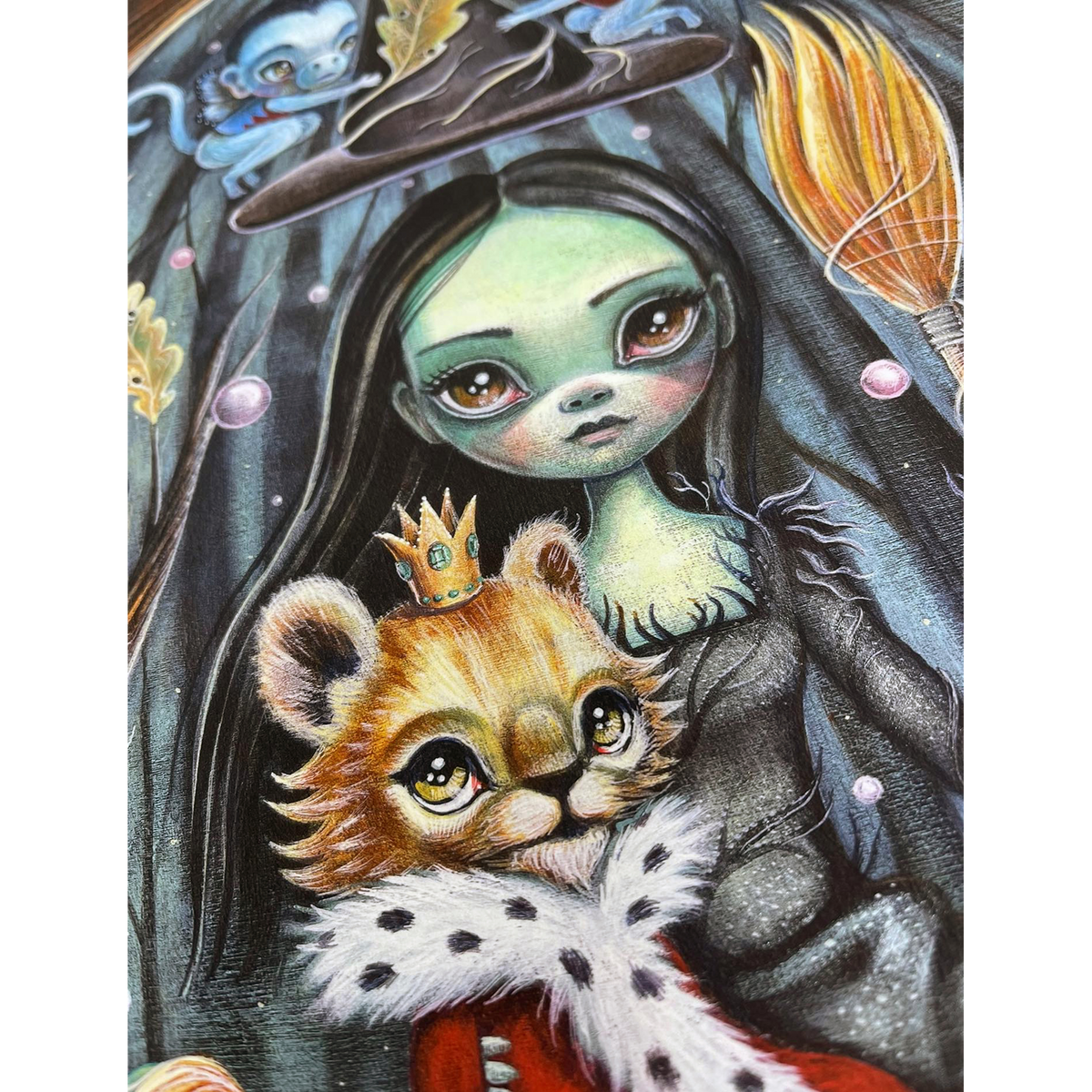 Laura Colors &quot;Wicked Not Wicked&quot; - Hand-Embellished Edition of 10 - 16 x 20&quot;