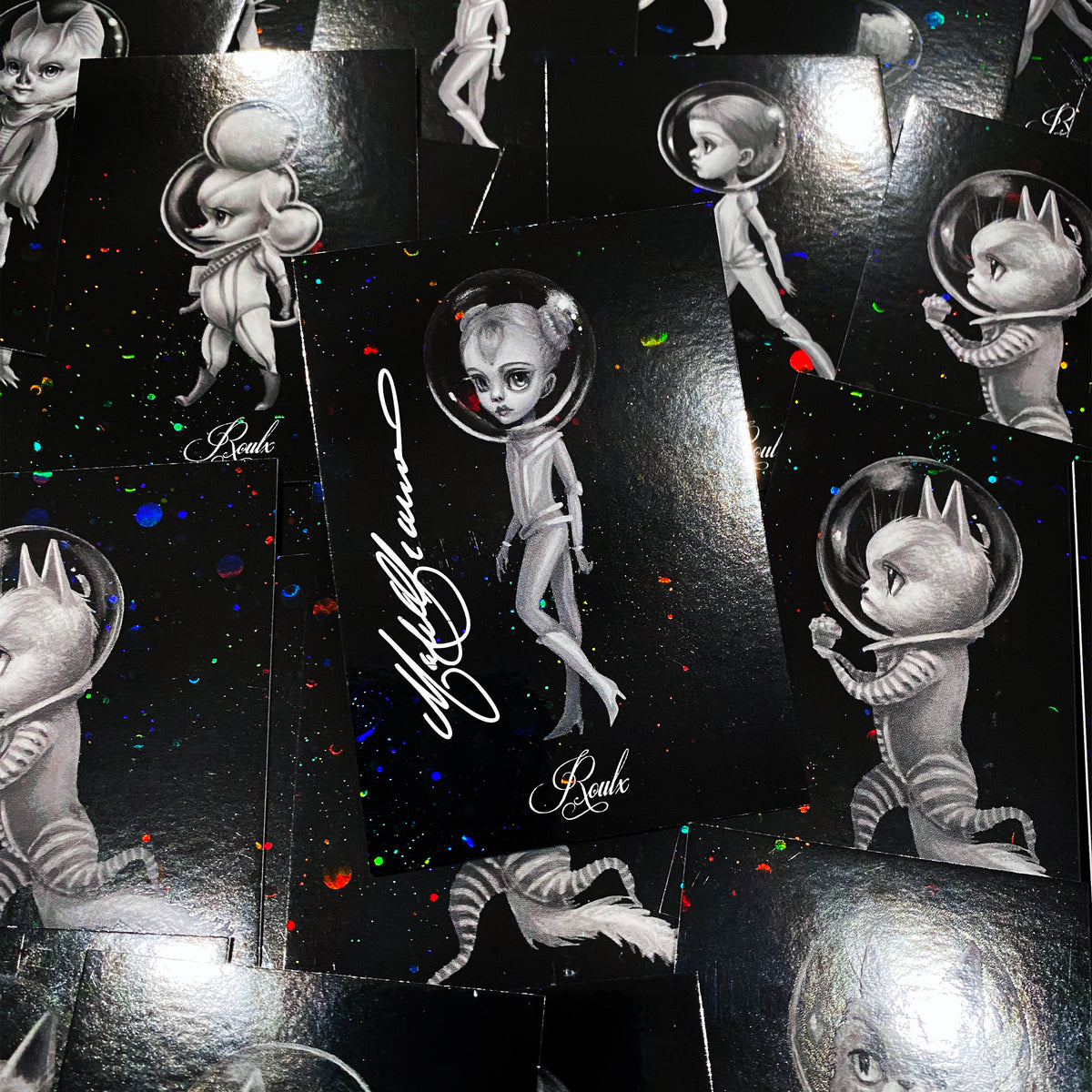 Mab Graves &quot;Atomic Candy Cosmonauts&quot; Artist Trading Cards - Factory Sealed 6-Box Hobby Case