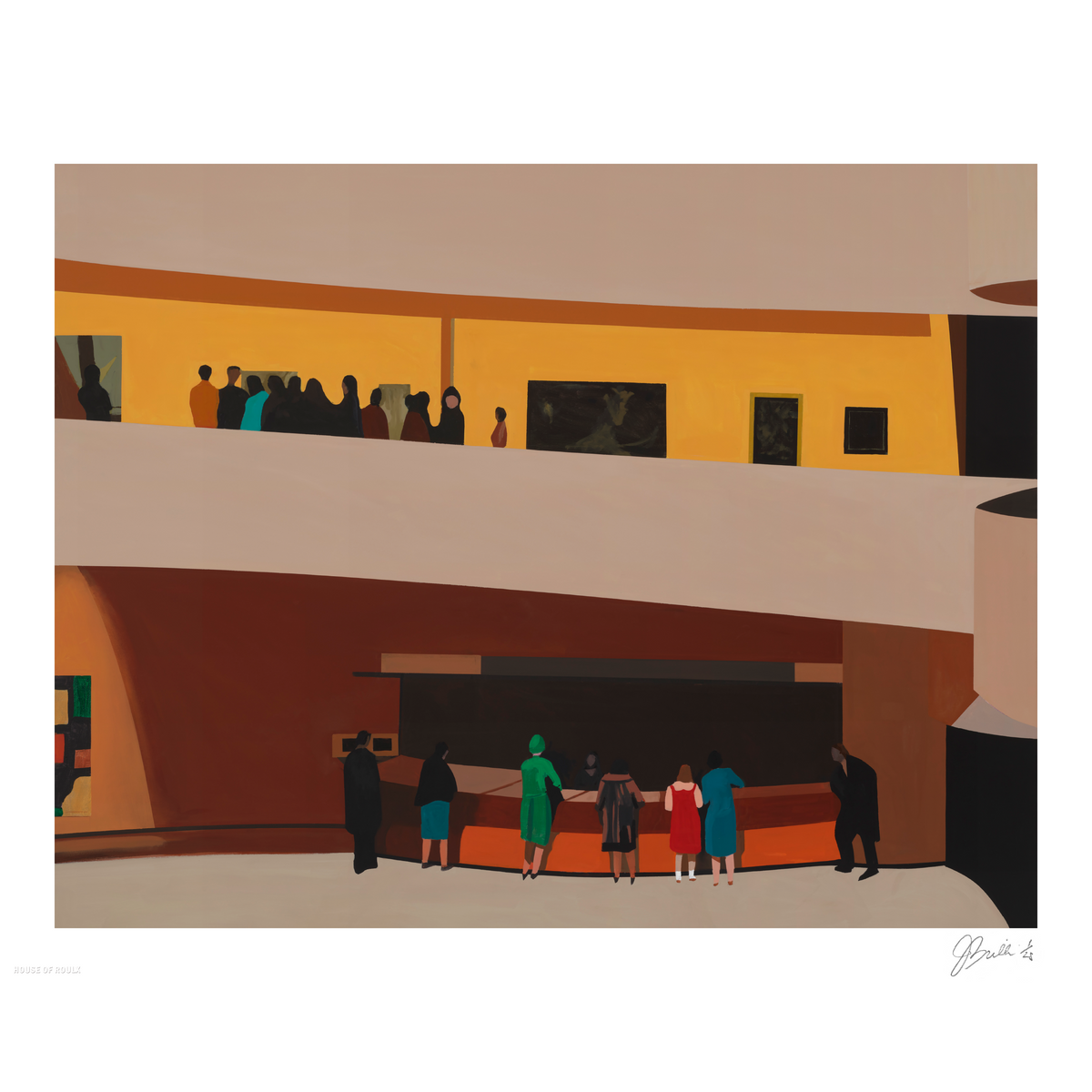Jessica Brilli &quot;Day at the Guggenheim&quot; - Archival Print, Limited Edition of 25 - 16 x 20&quot;