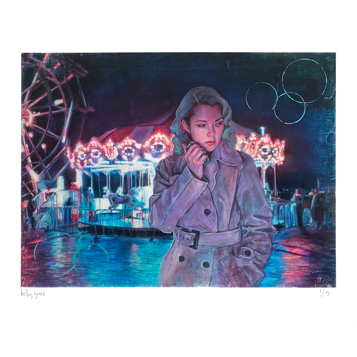 Kelly Grace &quot;Do You Read Me?&quot; - Hand-Embellished Edition of 5 - 14 x 17&quot;