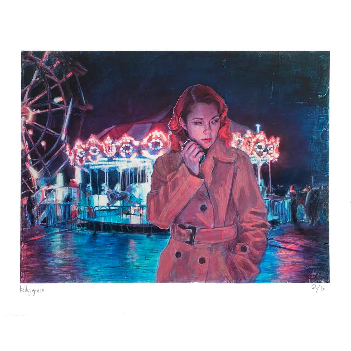 Kelly Grace &quot;Do You Read Me?&quot; - Hand-Embellished Edition of 5 - 14 x 17&quot;