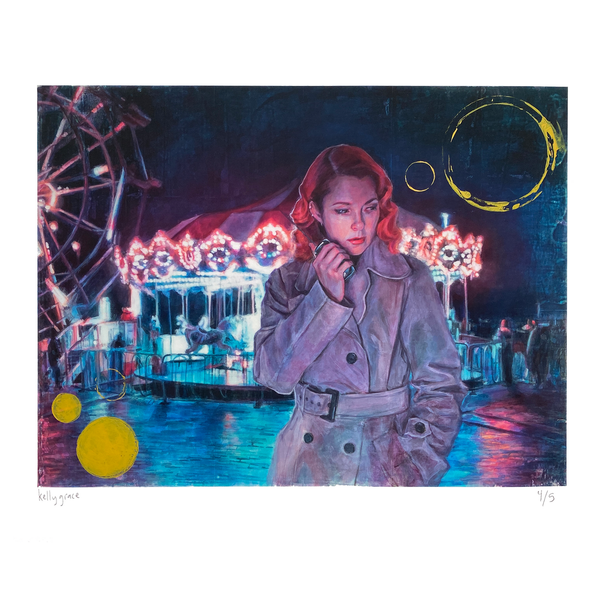 Kelly Grace &quot;Do You Read Me?&quot; - Hand-Embellished Edition of 5 - 14 x 17&quot;
