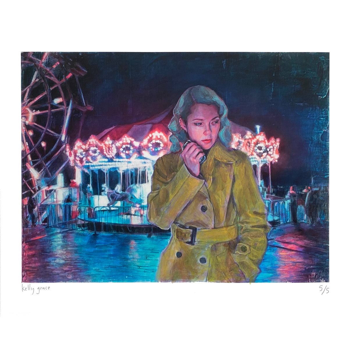 Kelly Grace &quot;Do You Read Me?&quot; - Hand-Embellished Edition of 5 - 14 x 17&quot;
