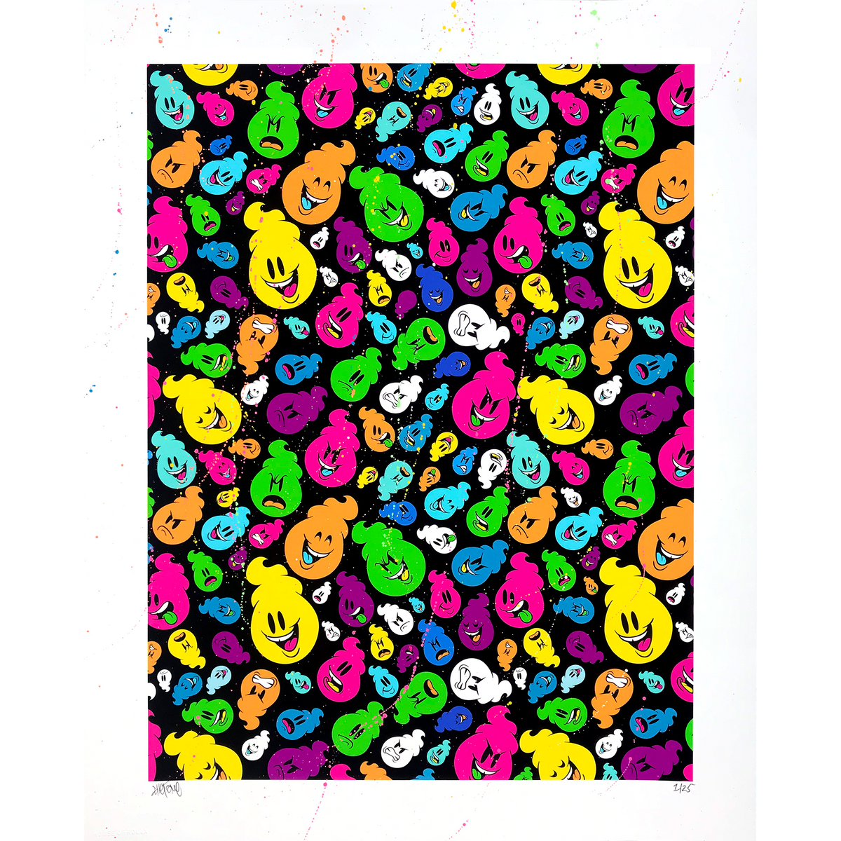 SKET-ONE &quot;Shades of Dripple&quot; - Hand-Embellished Edition of 25 - 16 x 20&quot;