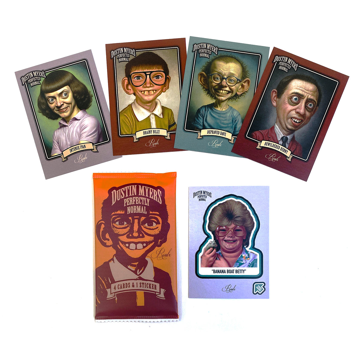 Dustin Myers &quot;Perfectly Normal&quot; Artist Trading Cards - Factory Sealed Hobby Box