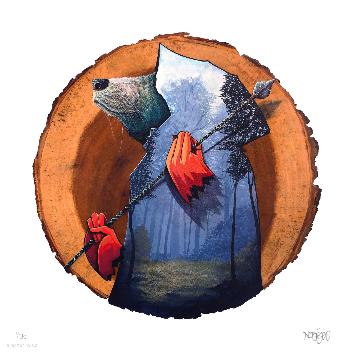 Noségo "Entry" - Archival Print, Limited Edition of 30 - 12 x 12"