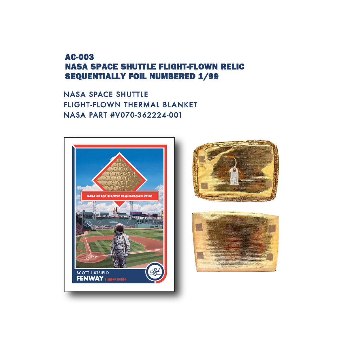 Scott Listfield &quot;Fenway&quot; Diamond Edition Trading Card