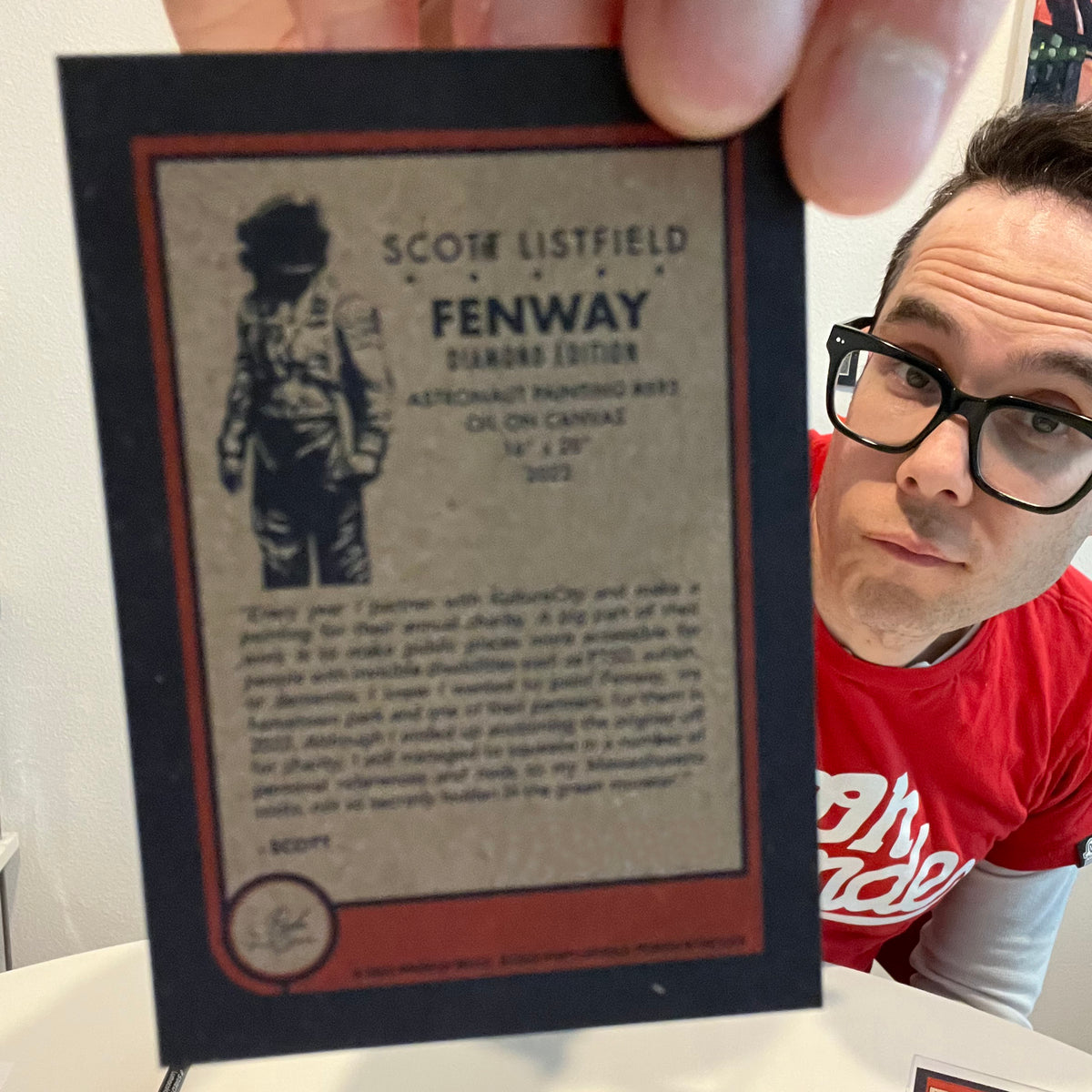 Scott Listfield &quot;Fenway&quot; Diamond Edition Trading Card