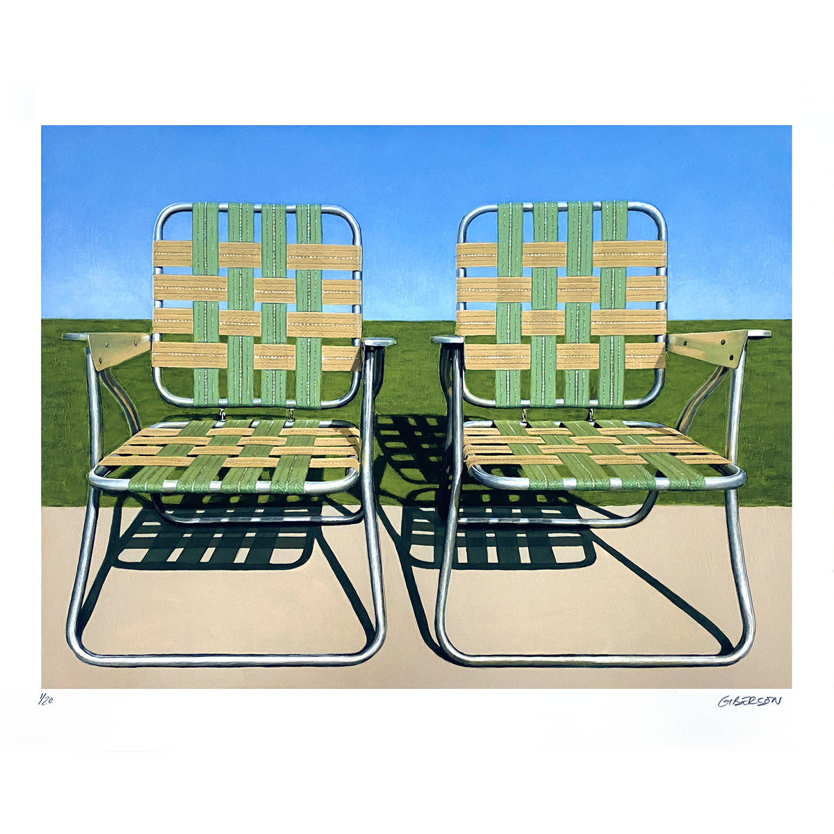 Leah Giberson "Field Chairs" - Archival Print, Limited Edition of 20 - 16 x 20"